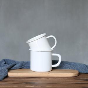 漫陶生活丨日式加厚搪瓷杯 办公室茶杯 咖啡杯 zakka纯色简约水杯